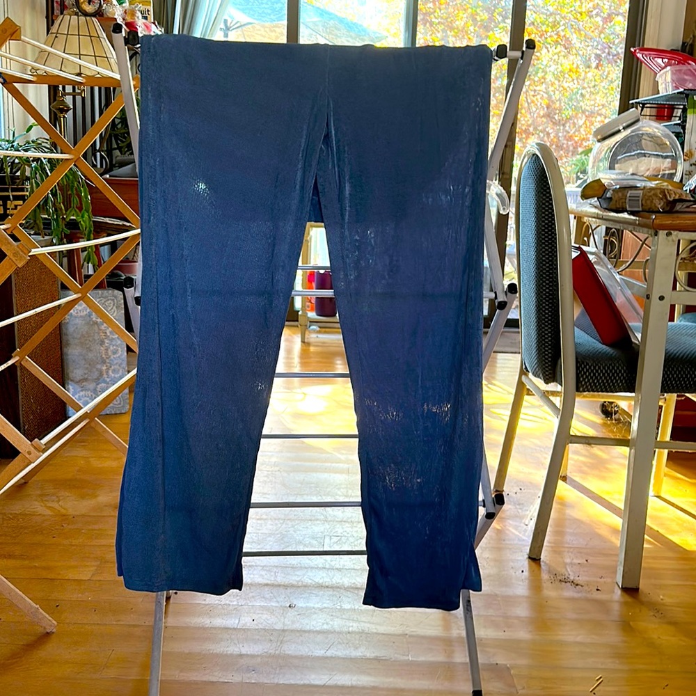 Blue flowy pants